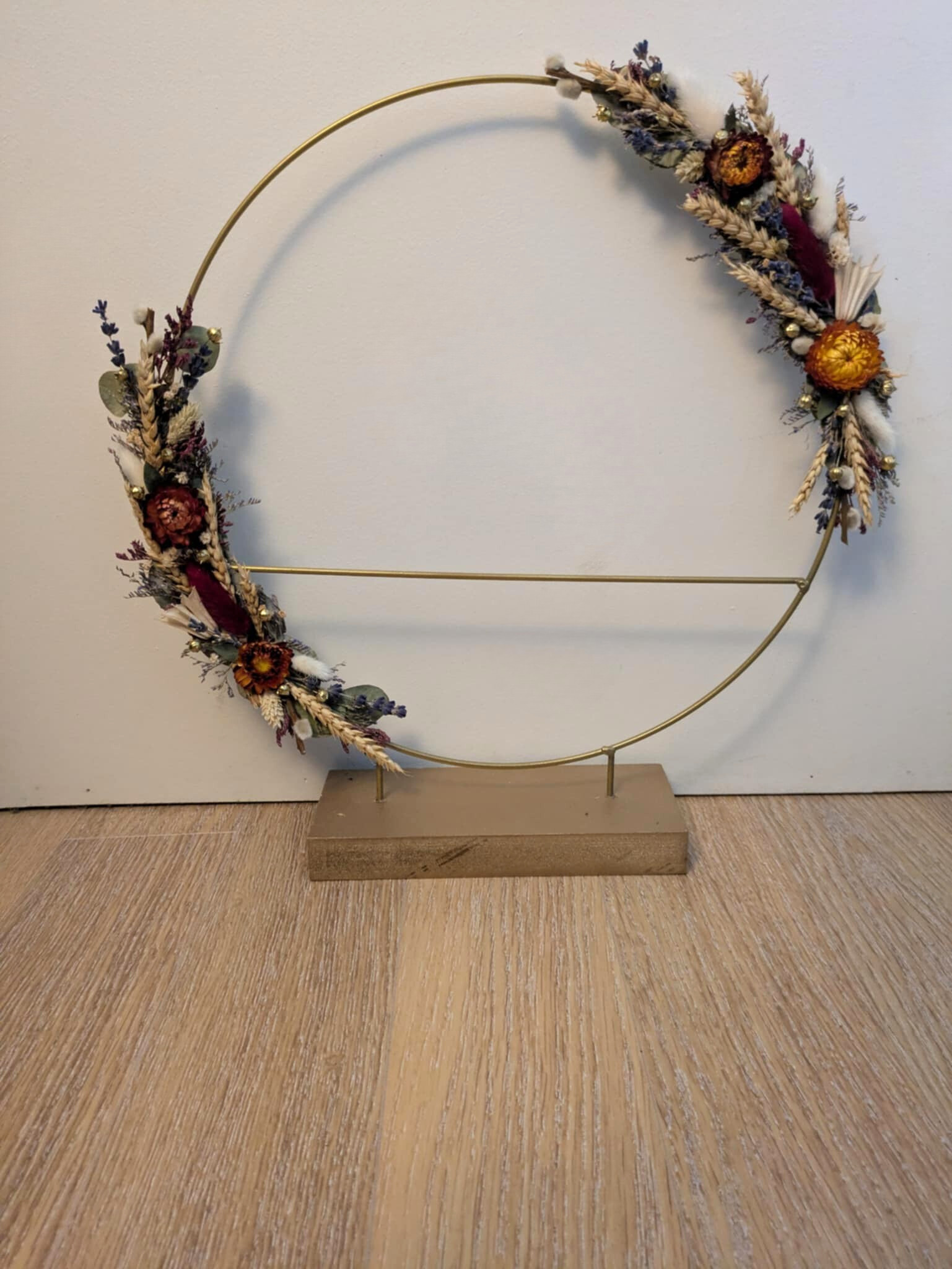 Cercle fleurs séchées