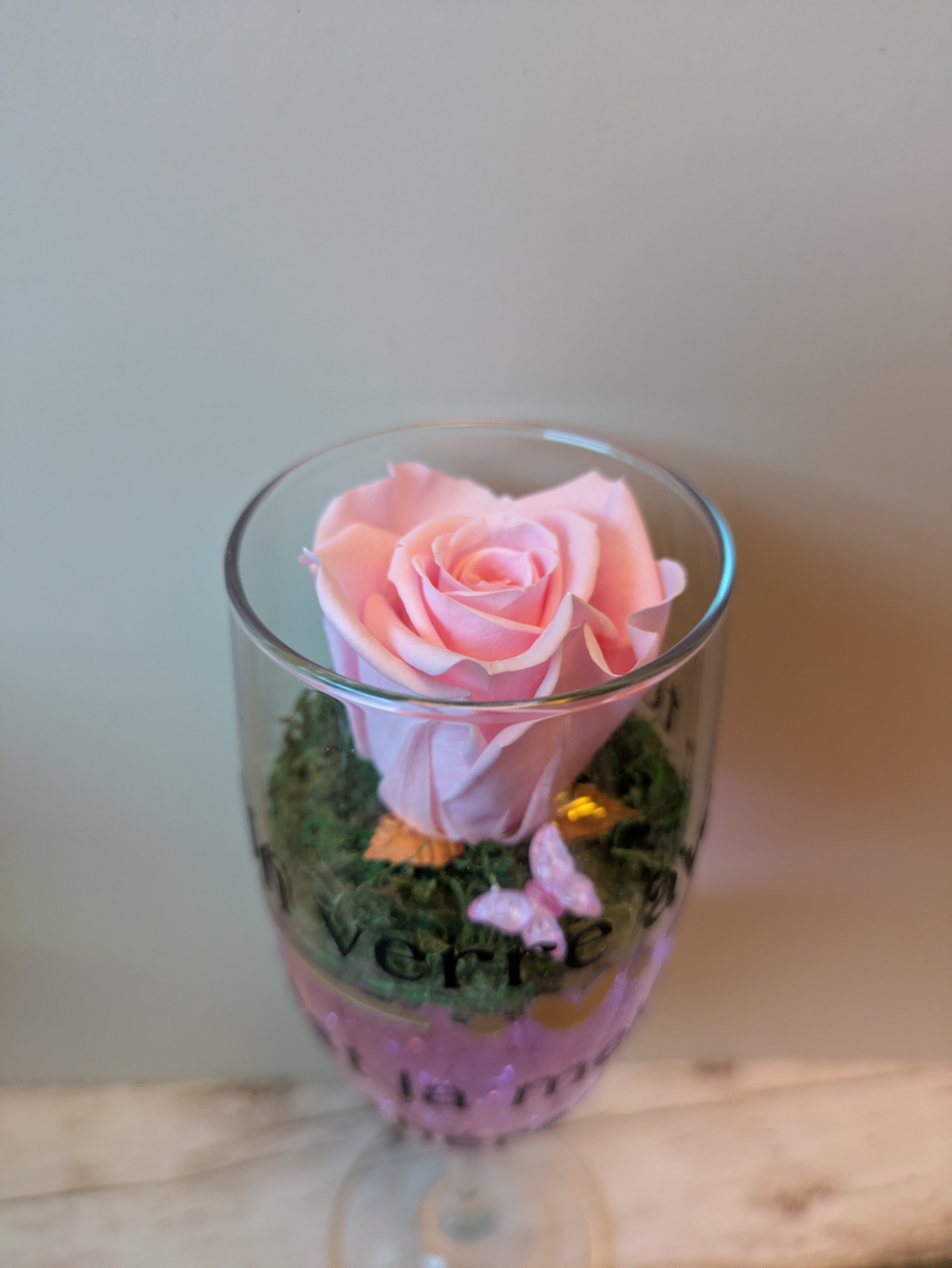 Flûte fleurie un verre avec toi