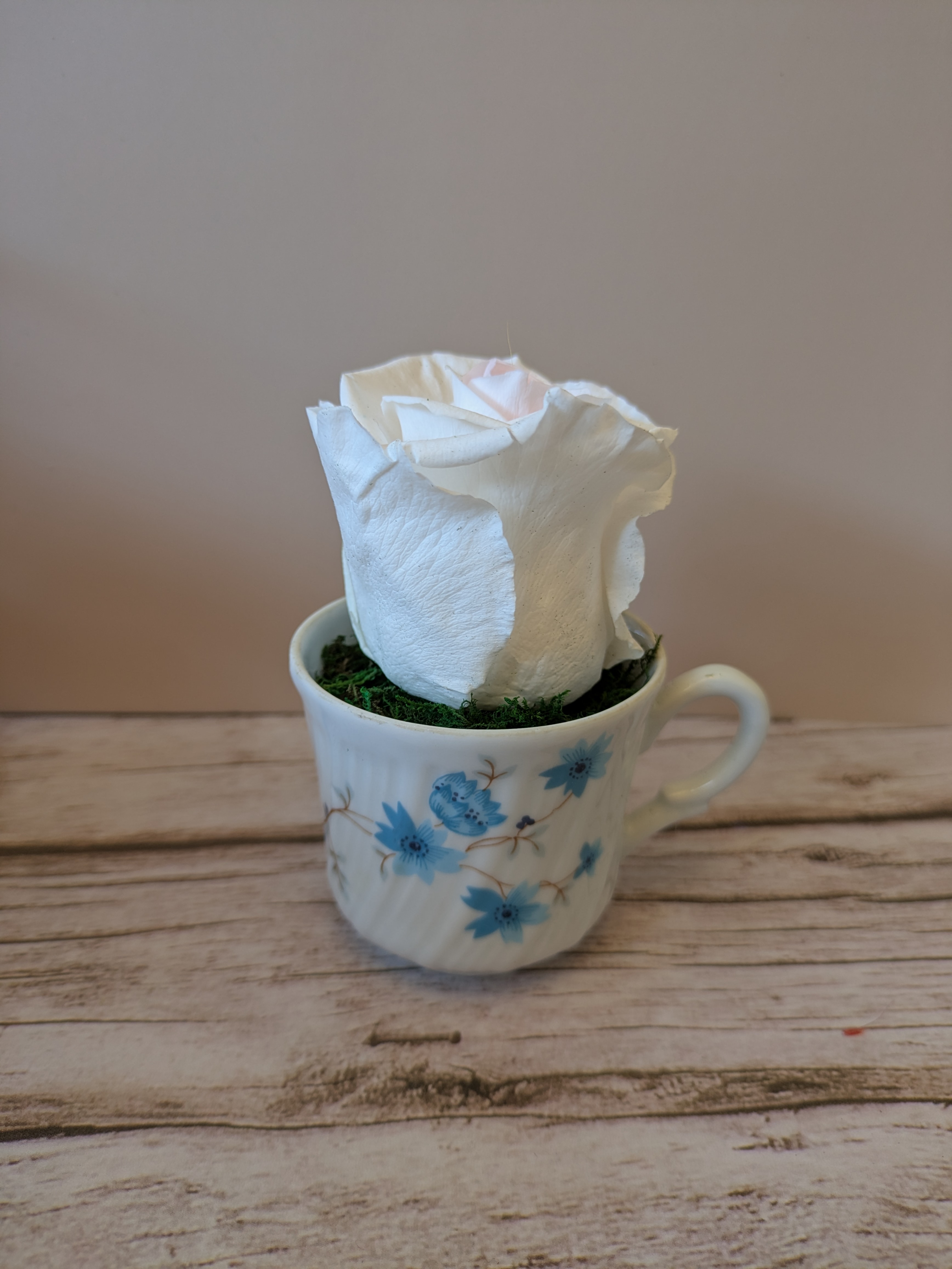 Tasse fleurs bleues 