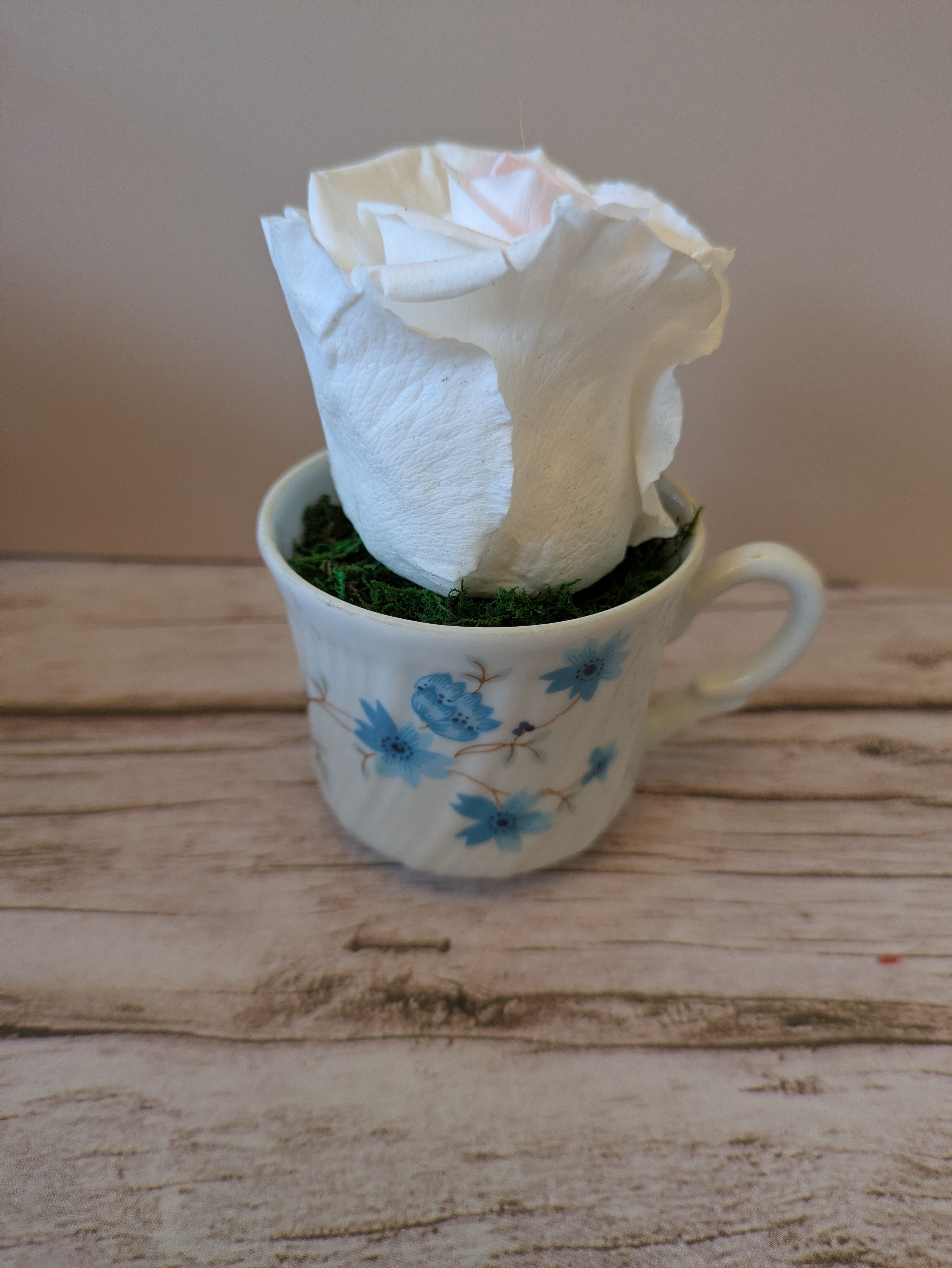 Tasse fleurs bleues 