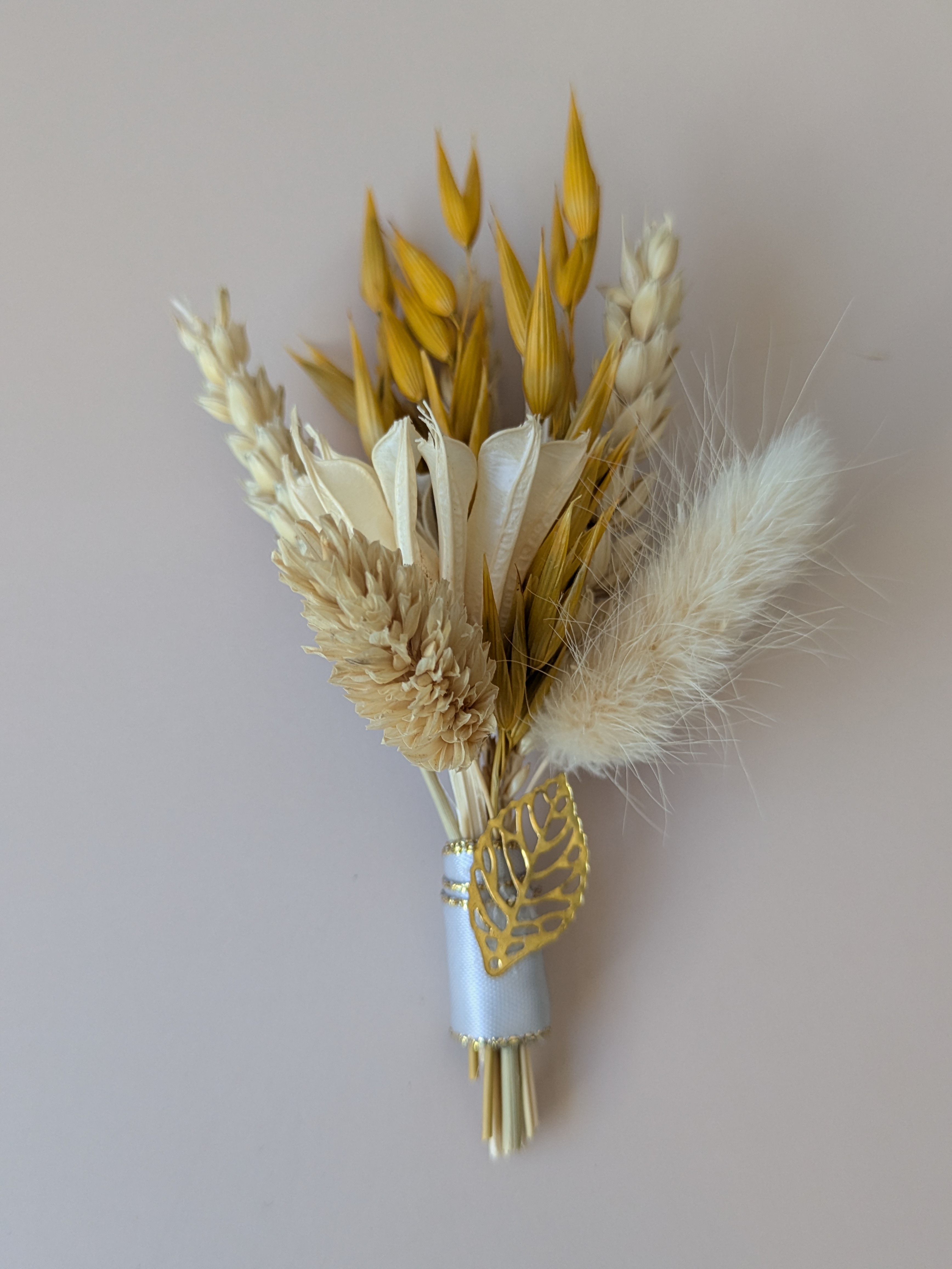Boutonnière fleurs séchées 