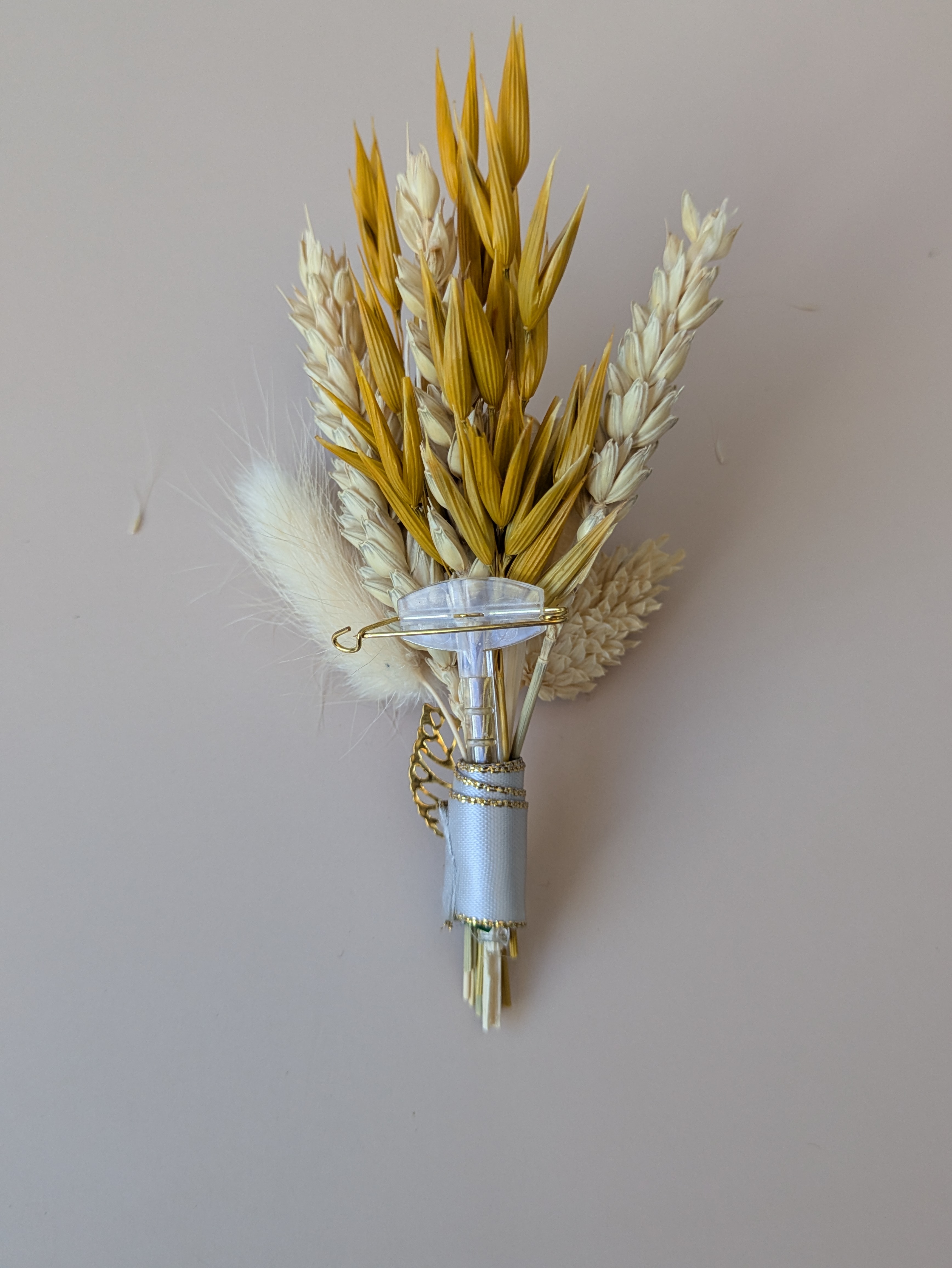 Boutonnière fleurs séchées 