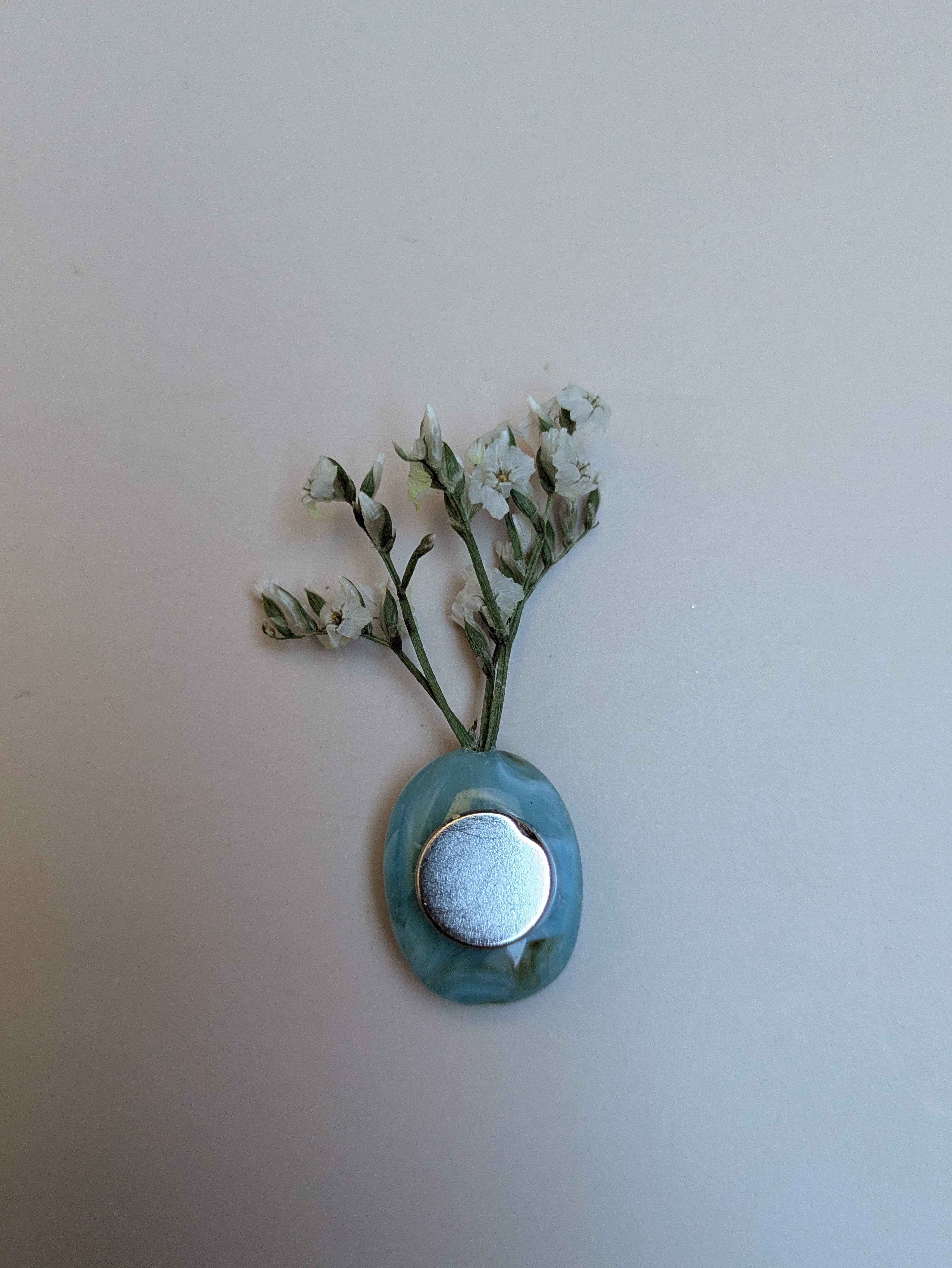 Aimant bleu bouquet