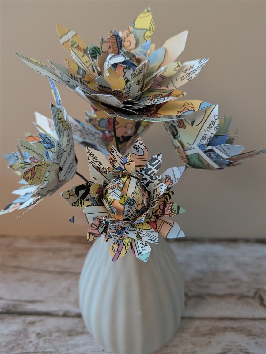 Fleurs en papier