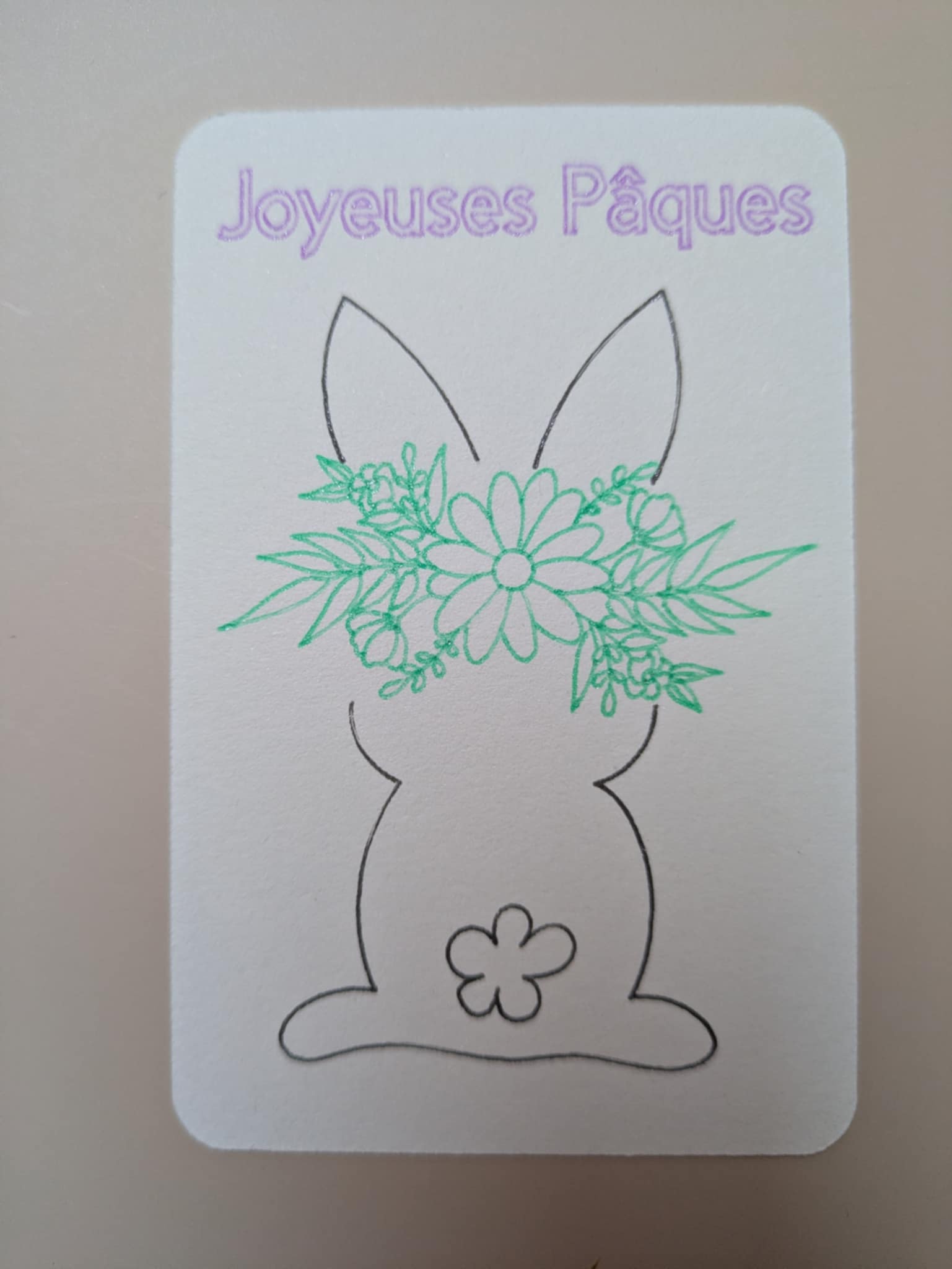 Carte joyeuses pâques
