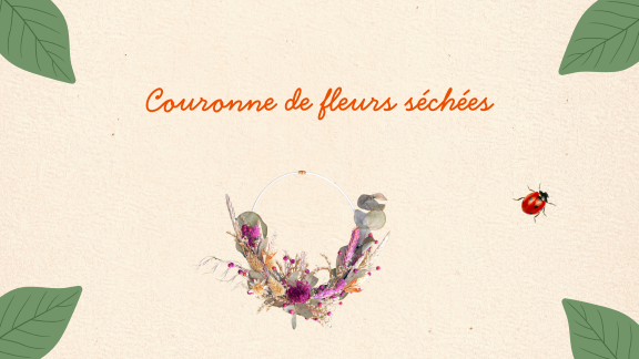 Image de l'atelier Réalisation de votre couronne murale en fleurs séchées